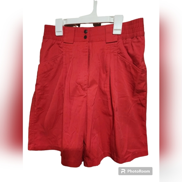 lindsey Blake Pants - Lindsey Blake Size 10 Red Shorts Vintage